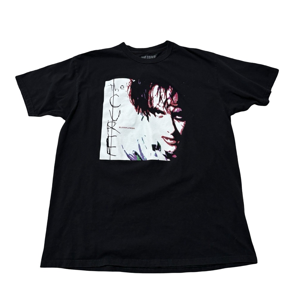 The‎ Cure Men's Bloodyflowers Album T Shirt Goth Rock Black Size XL 23 x 30